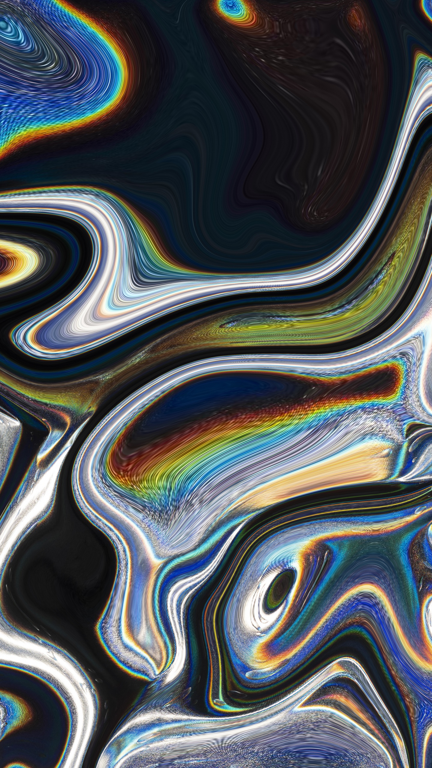 L'art Abstrait, Azure, Liquid, Fluide, Eau. Wallpaper in 1440x2560 Resolution