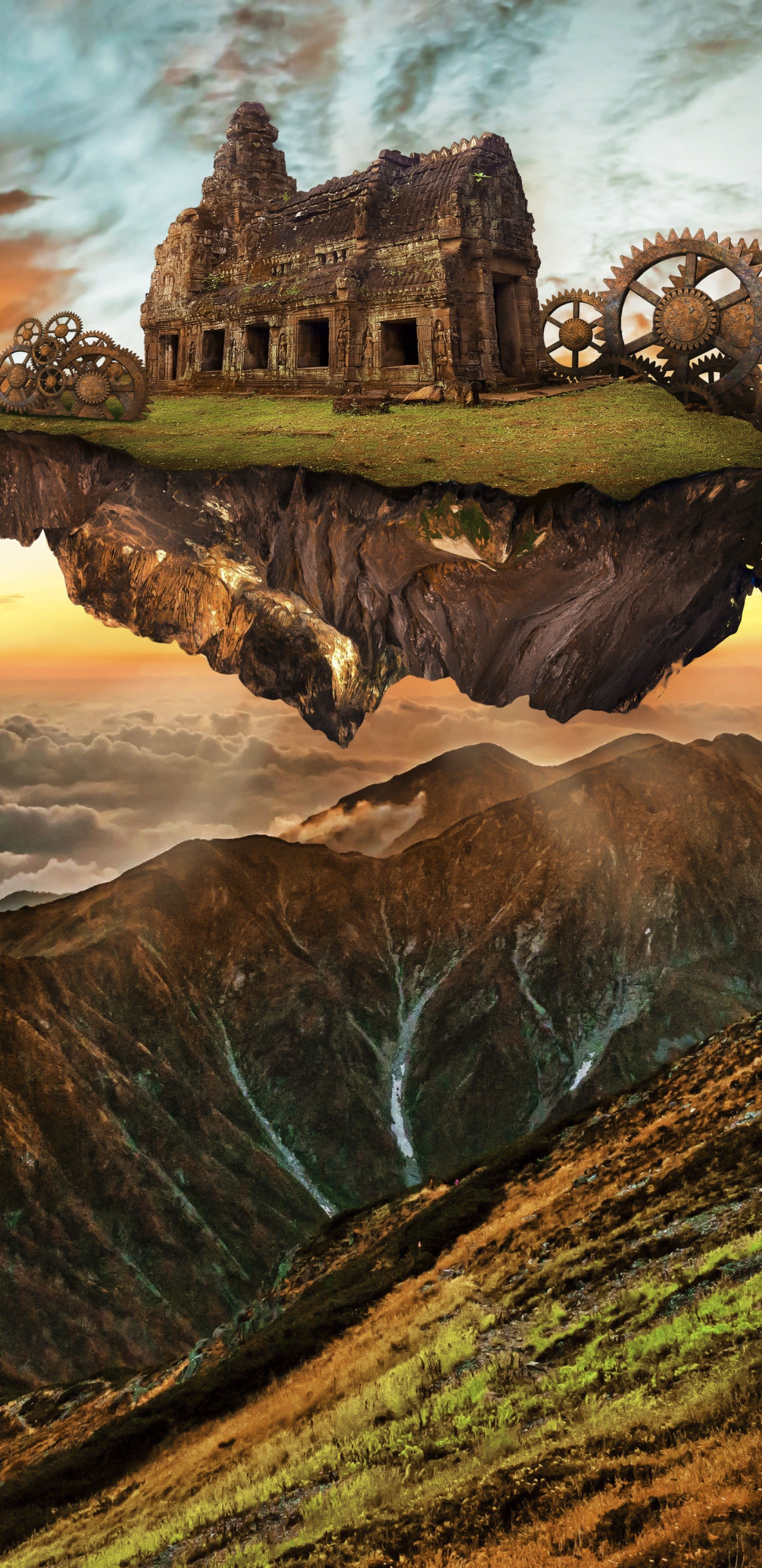 性质, 自然景观, 城堡, 电视, 里程碑 壁纸 1440x2960 允许