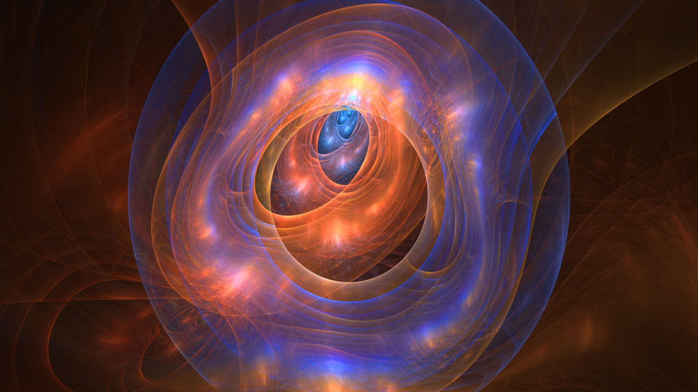 Blaue Und Weiße Spirale Abbildung. Wallpaper in 1366x768 Resolution