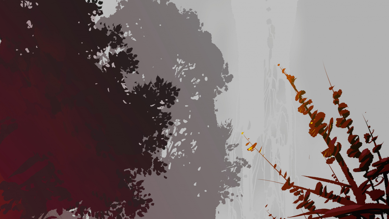 Arbres Verts Sous un Ciel Blanc Pendant la Journée. Wallpaper in 1280x720 Resolution