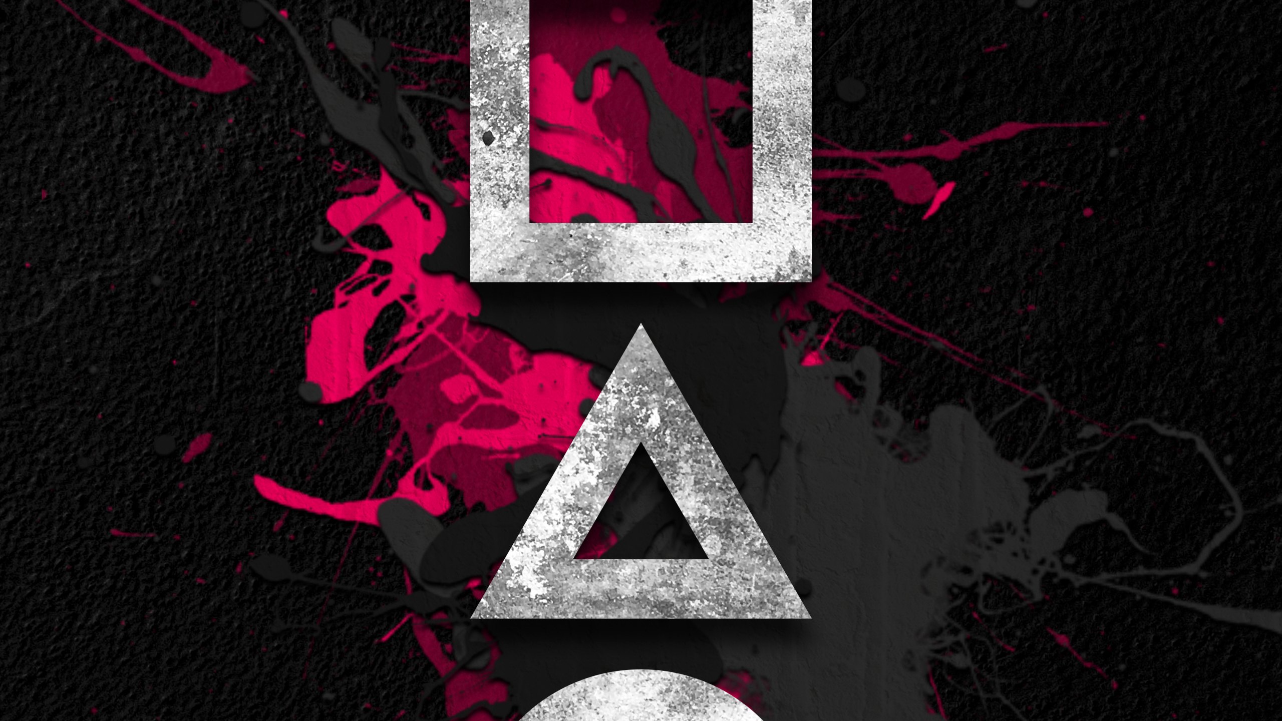 Arte, Magenta, Simbolo, Ilustración, Logotipo. Wallpaper in 2560x1440 Resolution
