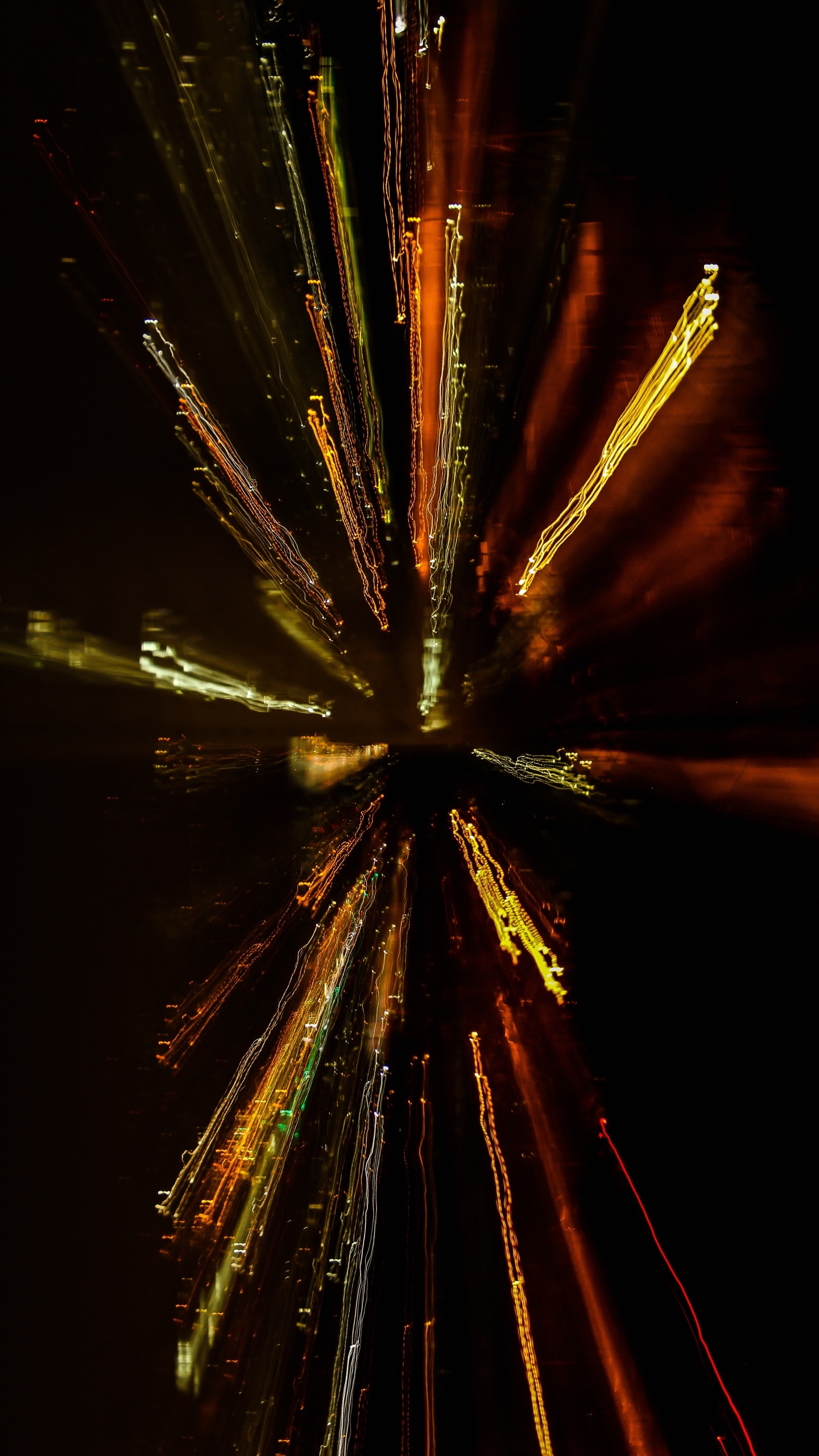 Fuegos Artificiales Amarillos y Blancos Durante la Noche.. Wallpaper in 1440x2560 Resolution