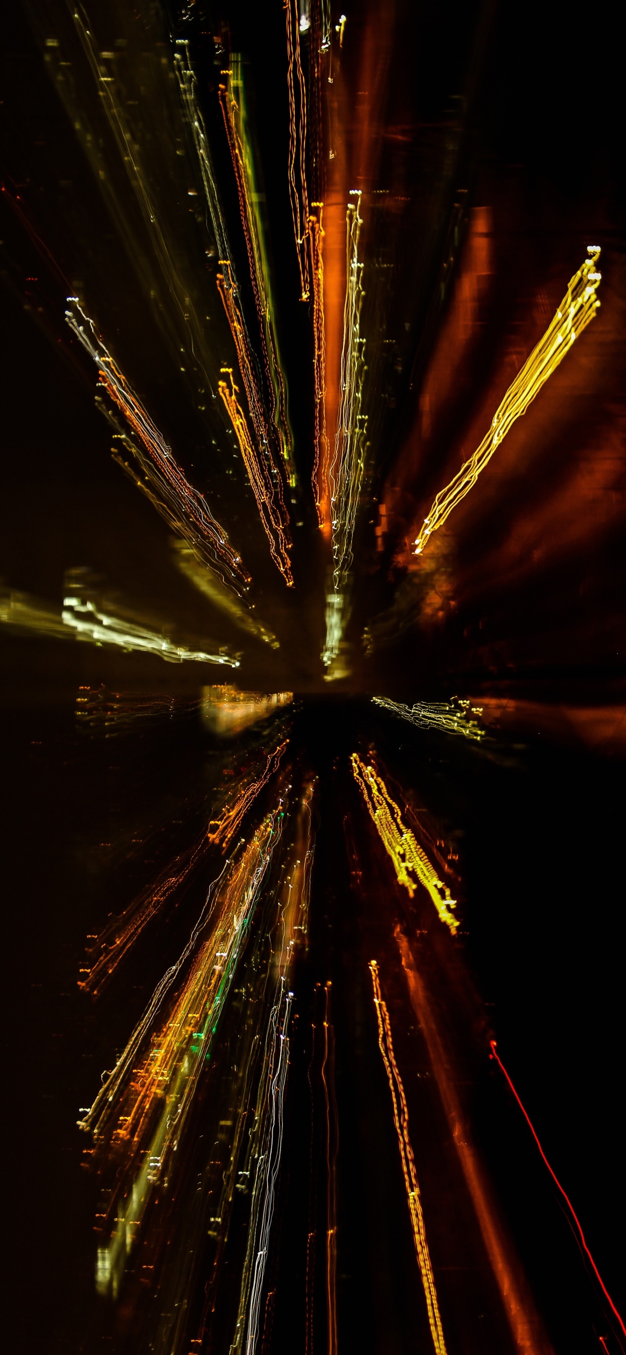 光, 烟花, 午夜, 黄色的, 天空 壁纸 1242x2688 允许