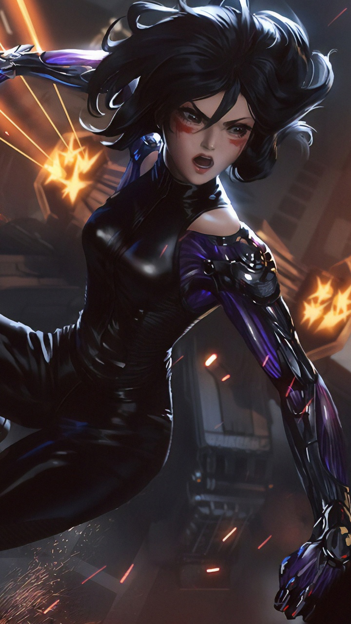 Alita Ange De Bataille, Battle Angel Alita, Lumière, Cartoon, Obscurité. Wallpaper in 720x1280 Resolution