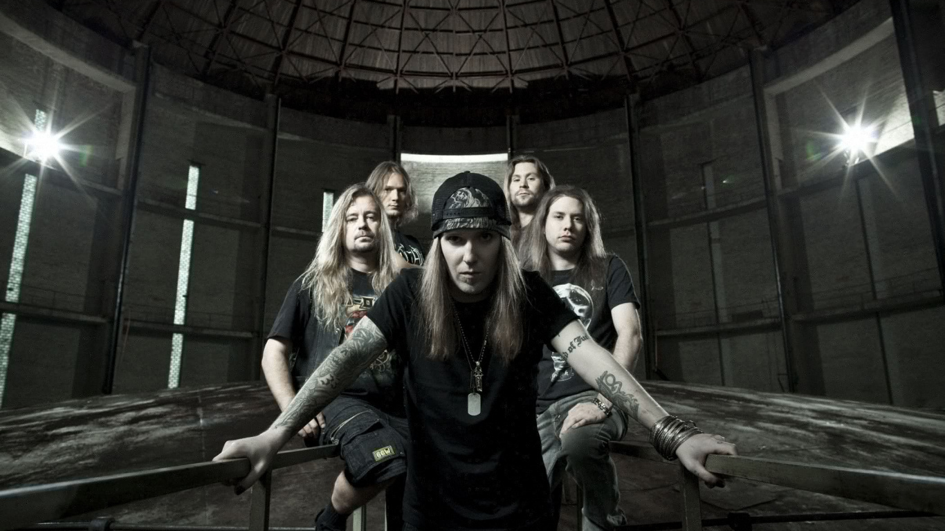 Children of Bodom, Alexi Laiho, Obscurité, Minuit. Wallpaper in 1366x768 Resolution