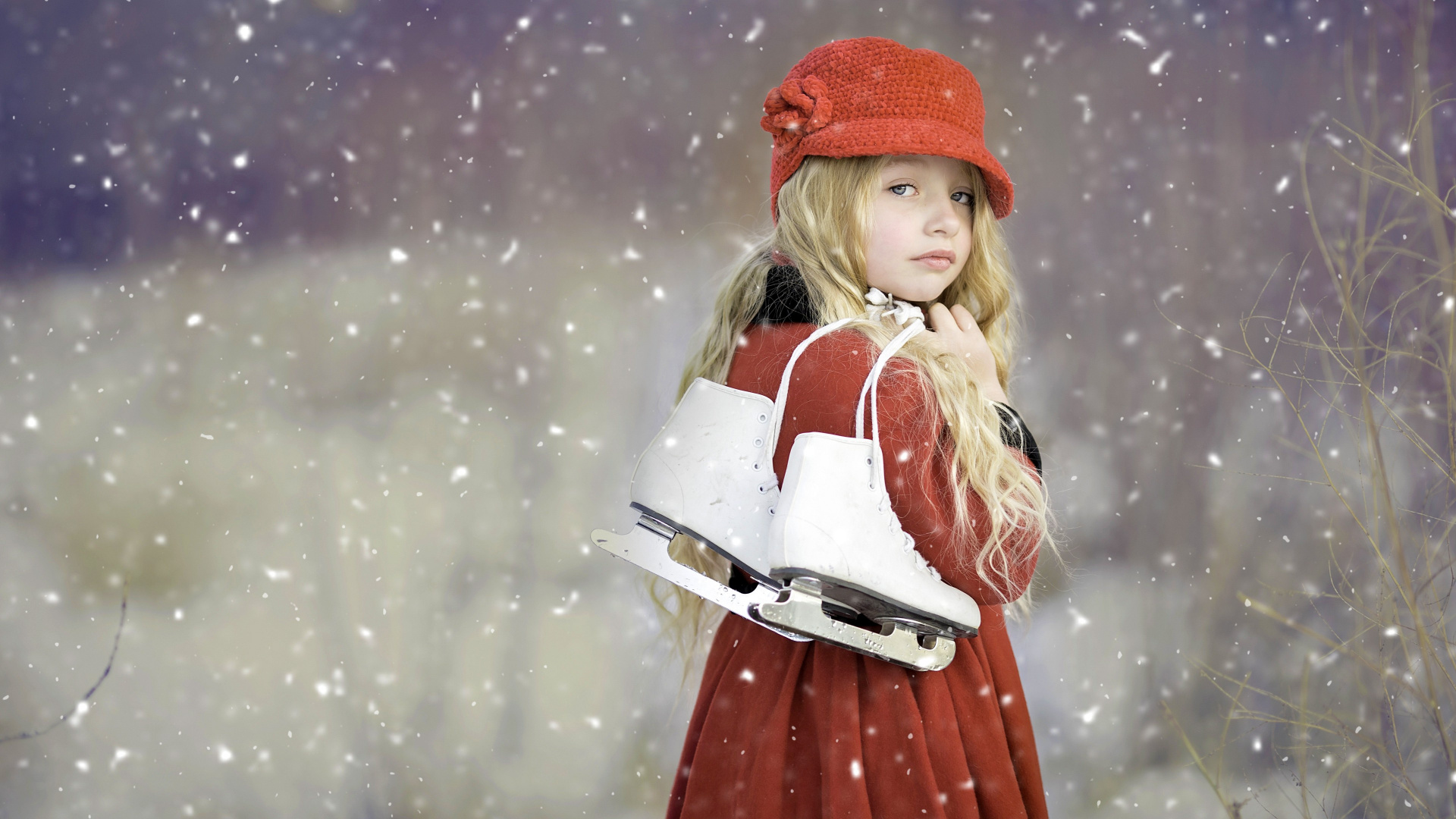 Hiver, Coiffure, White, Les Gens Dans la Nature, Design de Mode. Wallpaper in 1920x1080 Resolution