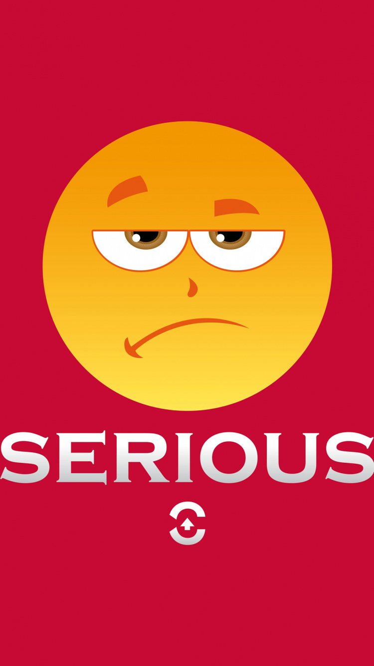 笑脸, 表情, 微笑, 情感, 红色的 壁纸 750x1334 允许