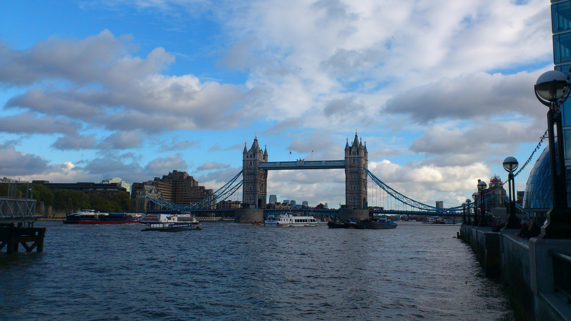 Bridge Under Cloudy Sky During Daytime. Wallpaper in 1920x1080 Resolution