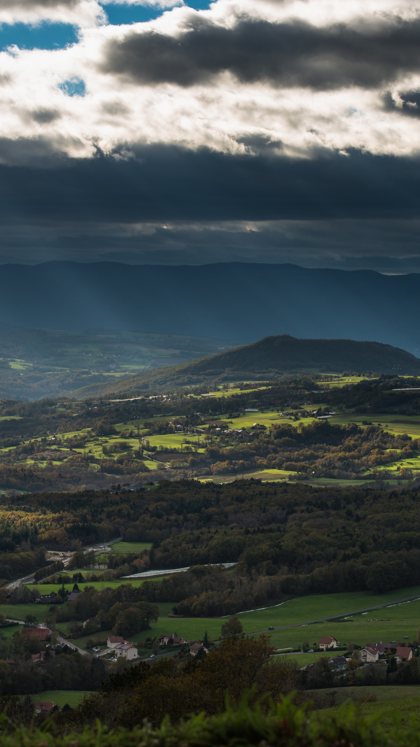Mountain, Highland, Mountainous Landforms, Nature, Cloud. Wallpaper in 1440x2560 Resolution