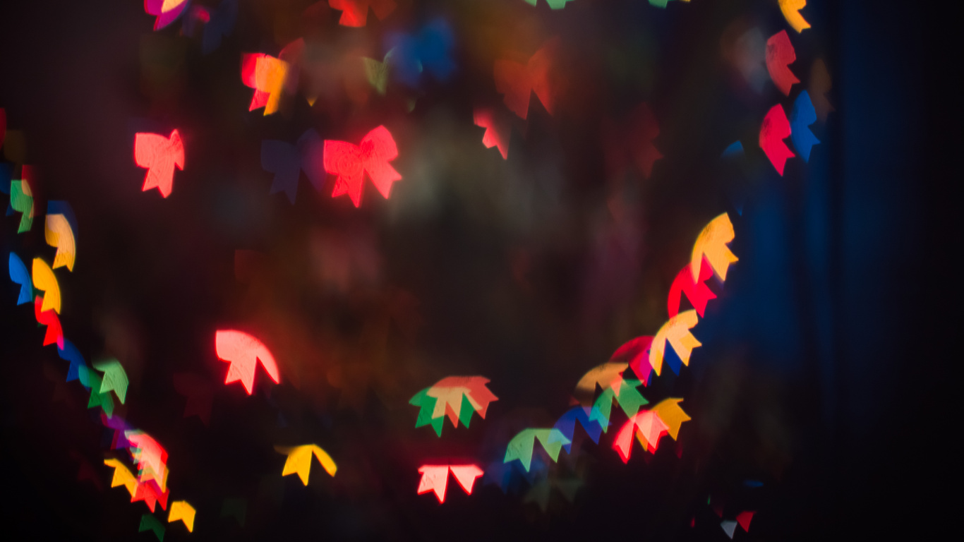 Licht, Bokeh, Nacht, Tradition, Veranstaltung. Wallpaper in 1366x768 Resolution