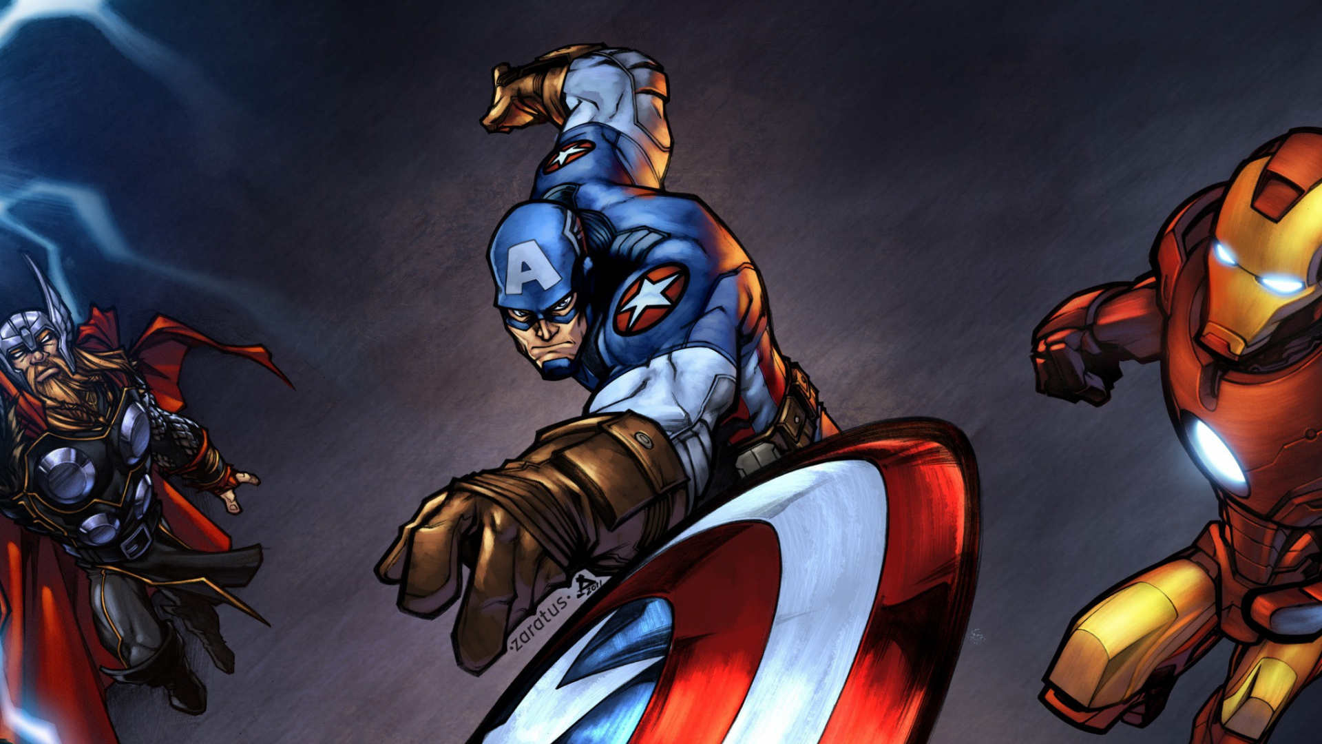 Hombre en Traje Azul y Amarillo Sosteniendo Una Ilustración de Paraguas Amarillo. Wallpaper in 1920x1080 Resolution