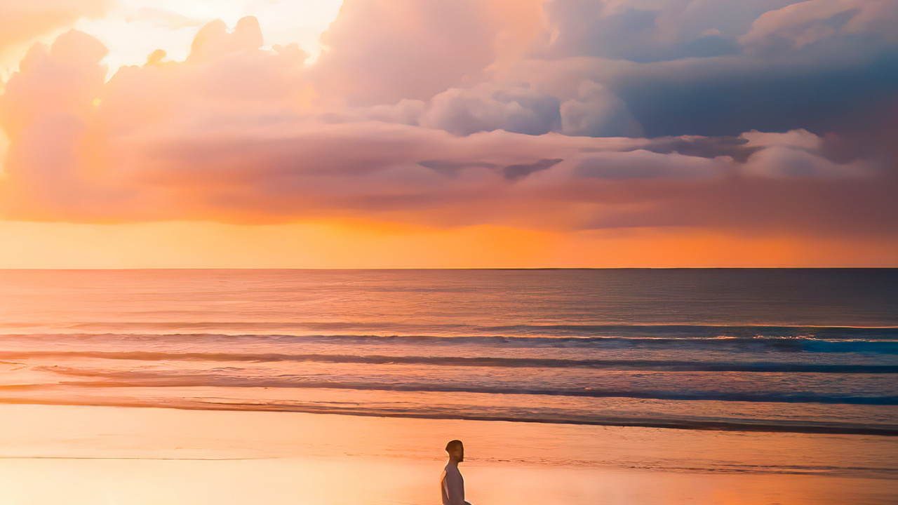 Water, Cloud, Atmosphere, Afterglow, People in Nature. Wallpaper in 1280x720 Resolution