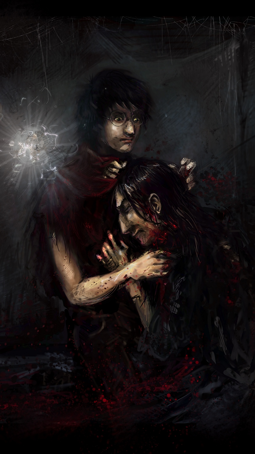 Femme en Robe Noire Tenant Une Lumière Blanche. Wallpaper in 1080x1920 Resolution