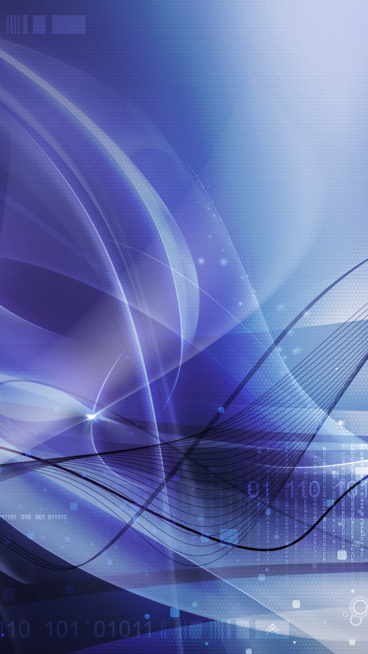 Blue and White Light Streaks. Wallpaper in 720x1280 Resolution