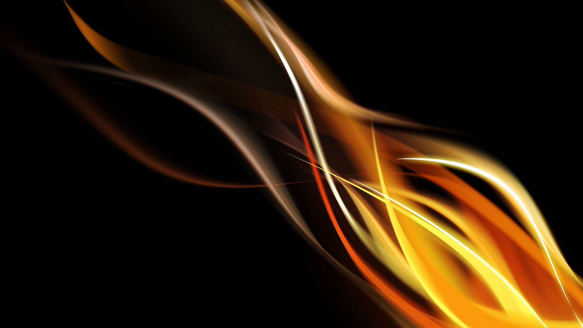 Illustration de Lumière Jaune et Noire. Wallpaper in 1920x1080 Resolution