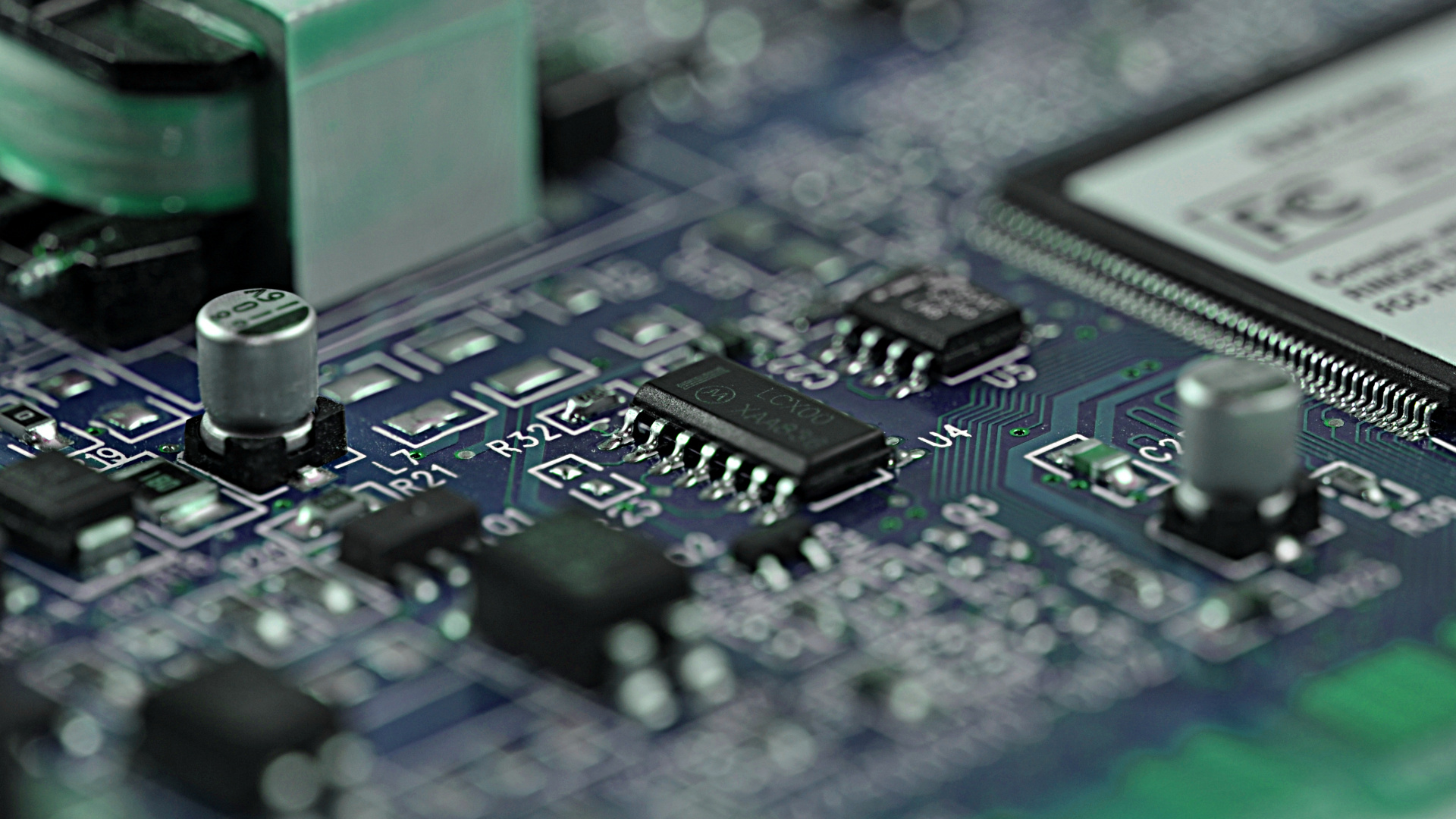 Placa Base de Computadora Verde y Negra. Wallpaper in 1920x1080 Resolution