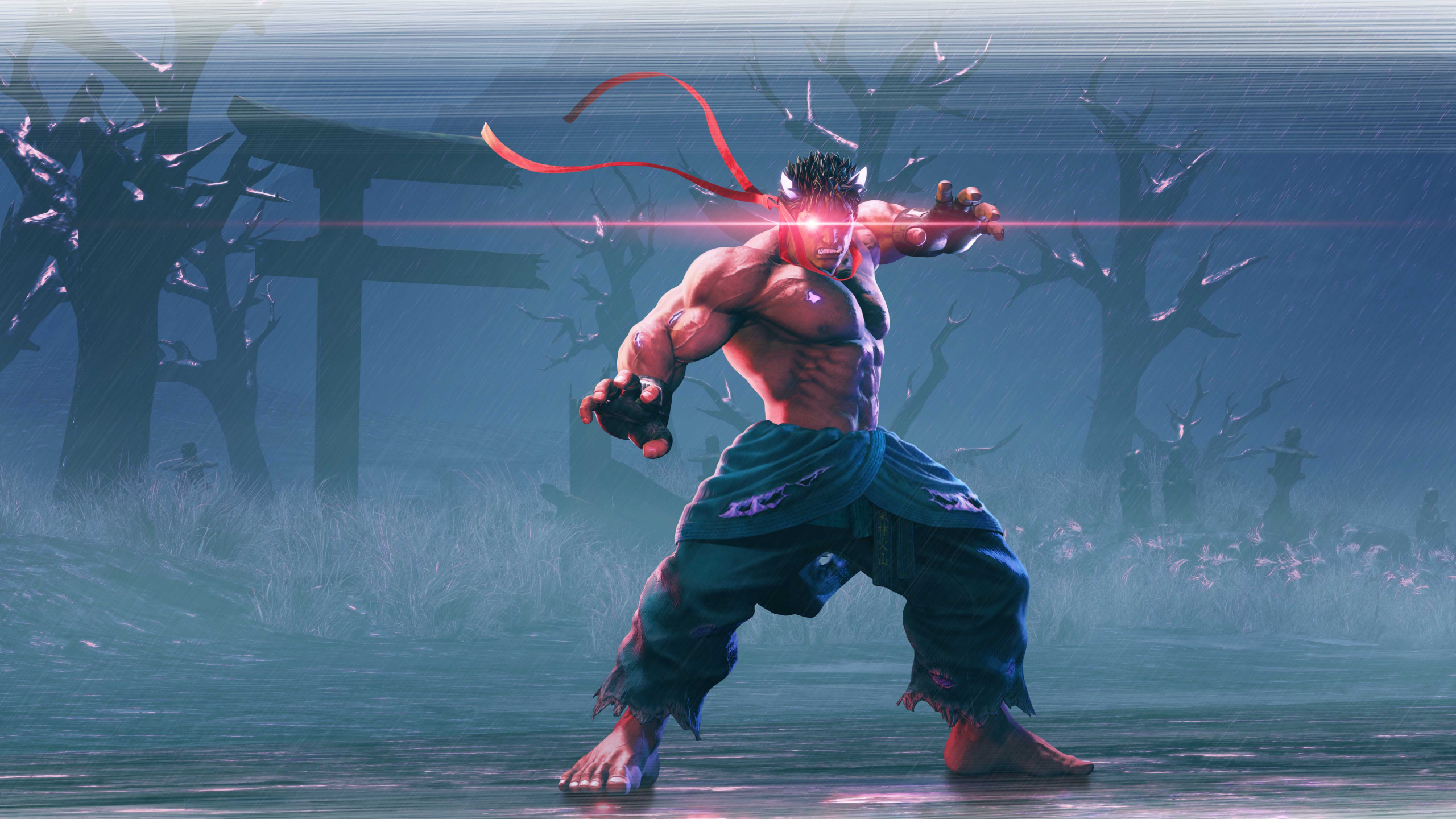 Street Fighter v, Ryu, Capcom, Action-Figur, Superhelden. Wallpaper in 2560x1440 Resolution