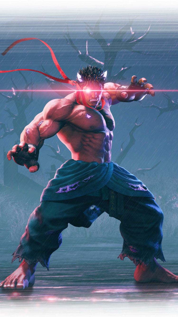 Street Fighter v, Ryu, Capcom, Figurine, Superhero. Wallpaper in 750x1334 Resolution
