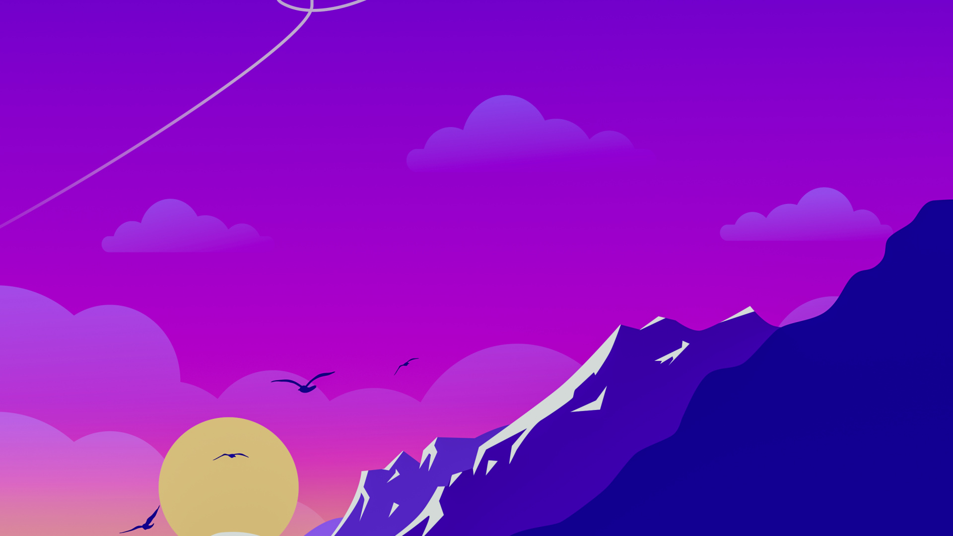 Atmosphäre, Purpur, Azure, Veilchen, Kunst. Wallpaper in 1920x1080 Resolution