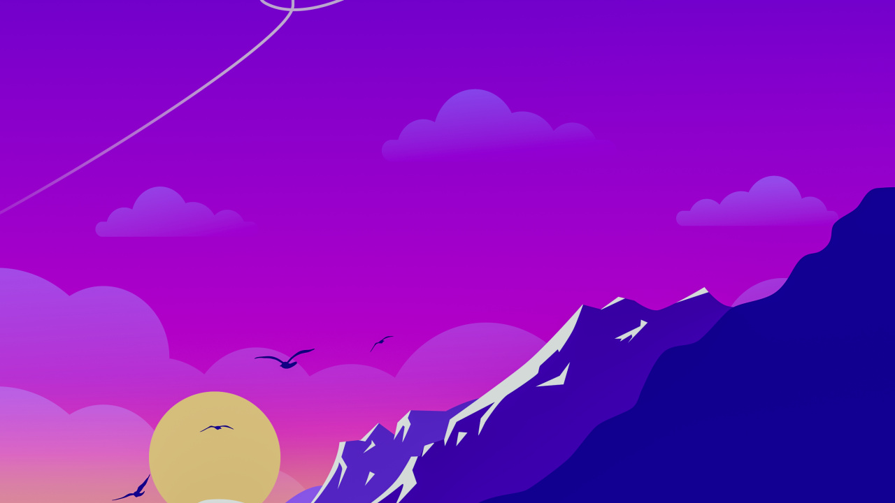 Atmosphere, Purple, Azure, Violet, Art. Wallpaper in 1280x720 Resolution