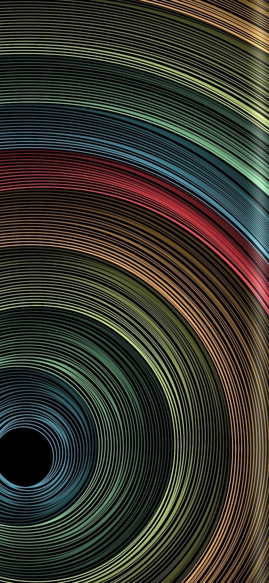 Agua, Luz, Negro, Fila, Circulo. Wallpaper in 1125x2436 Resolution