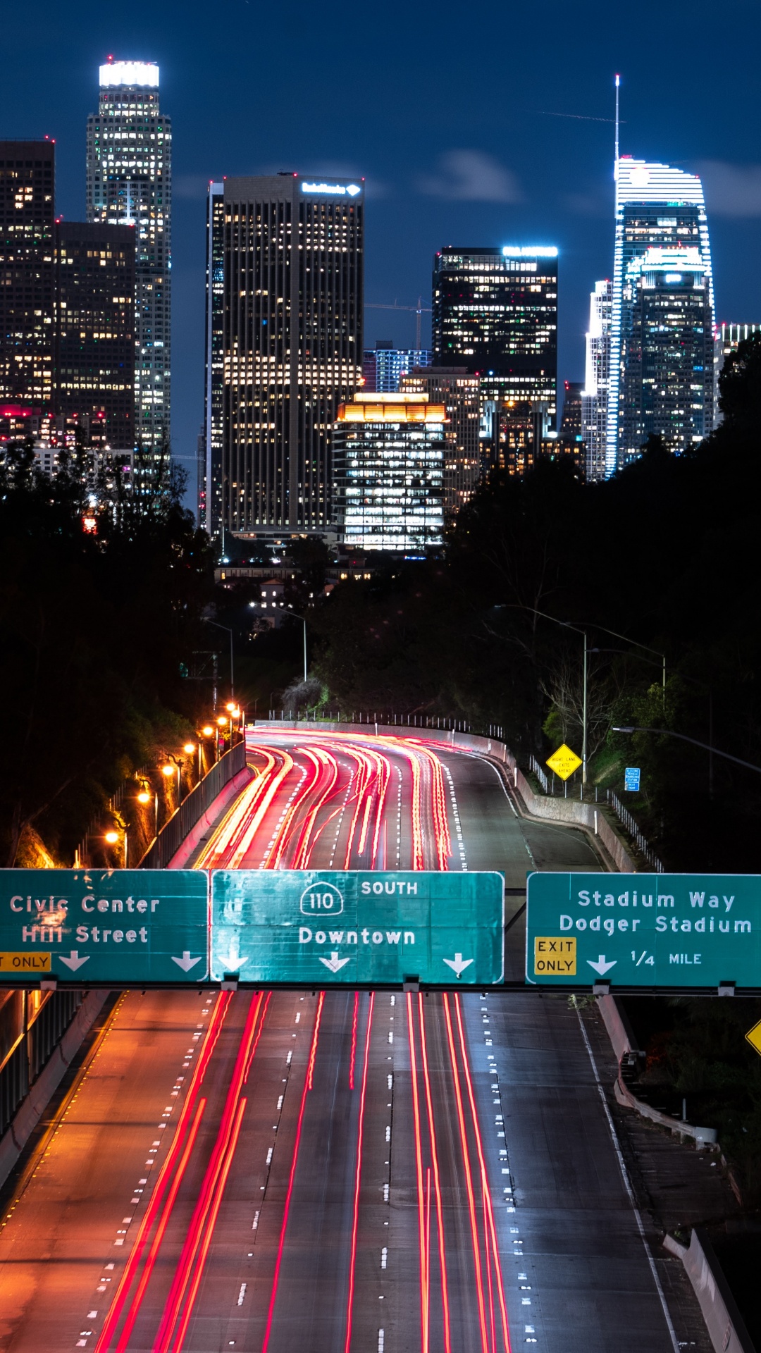 Time Lapse Photography of City During Night Time. Wallpaper in 1080x1920 Resolution