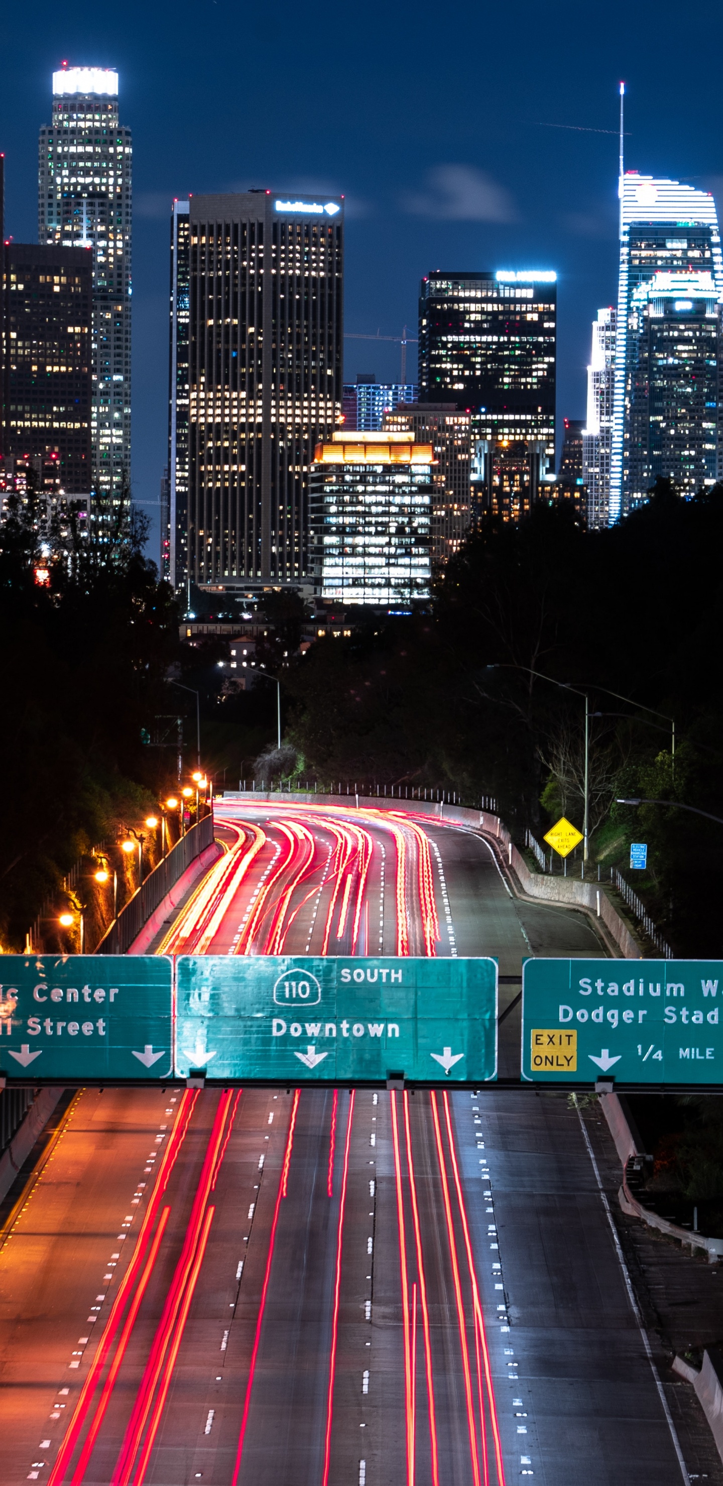 Time Lapse Photography of City During Night Time. Wallpaper in 1440x2960 Resolution