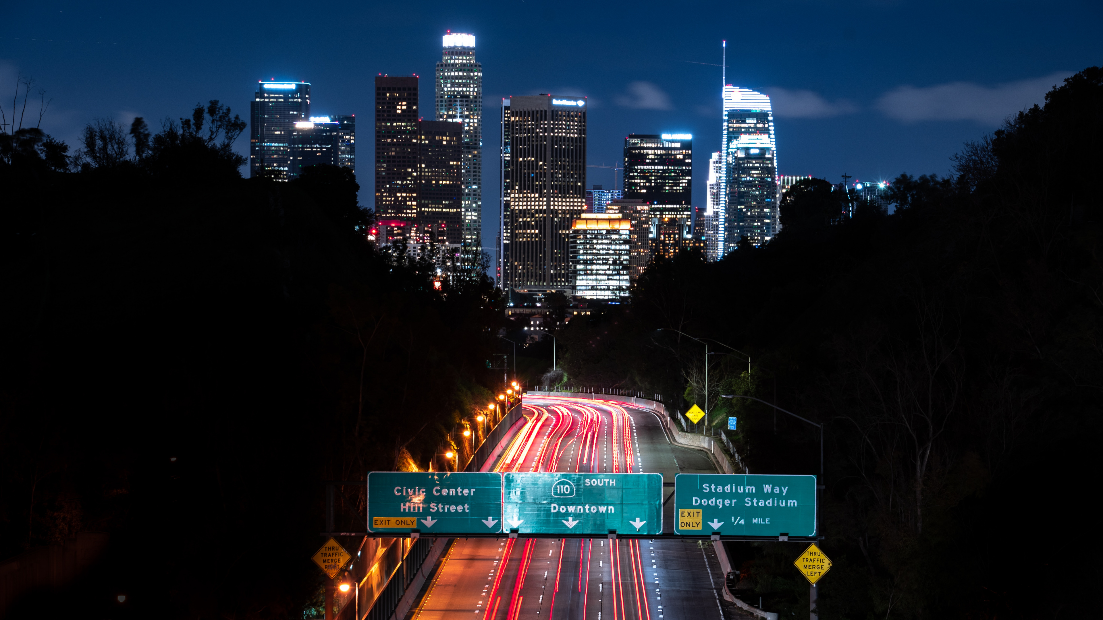 Time Lapse Photography of City During Night Time. Wallpaper in 3840x2160 Resolution