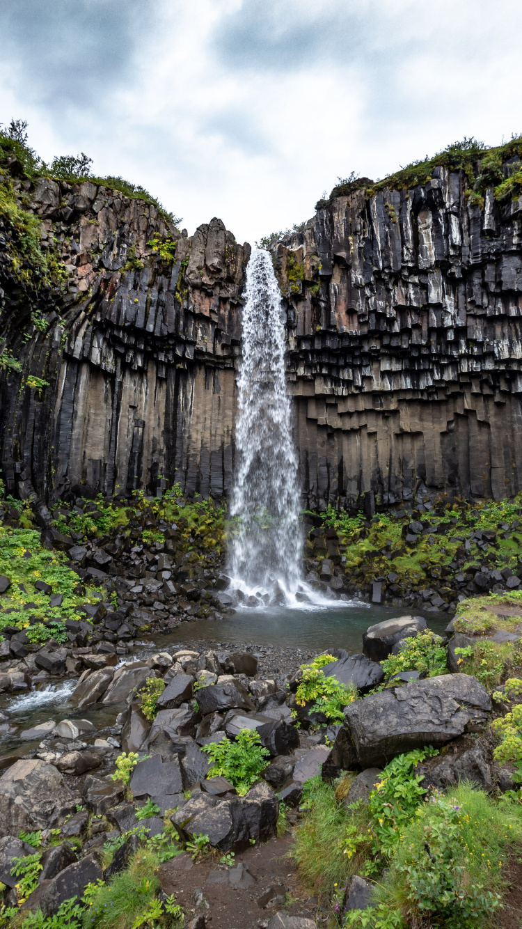Waterfall, Catalonia, Ring Road Itinerary, Cloud, Water. Wallpaper in 750x1334 Resolution