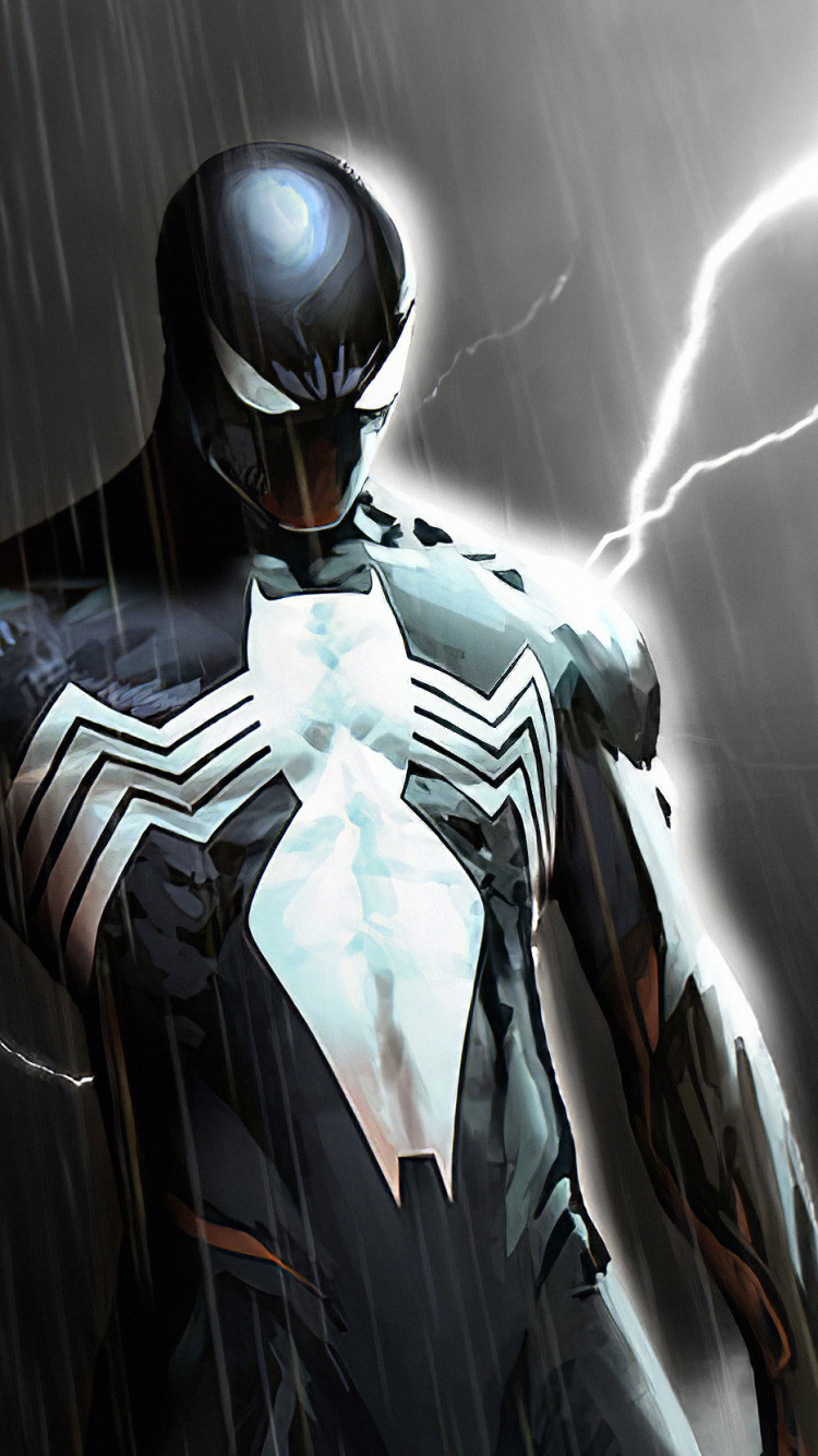 Mann im Weiß-blauen Anzug. Wallpaper in 750x1334 Resolution