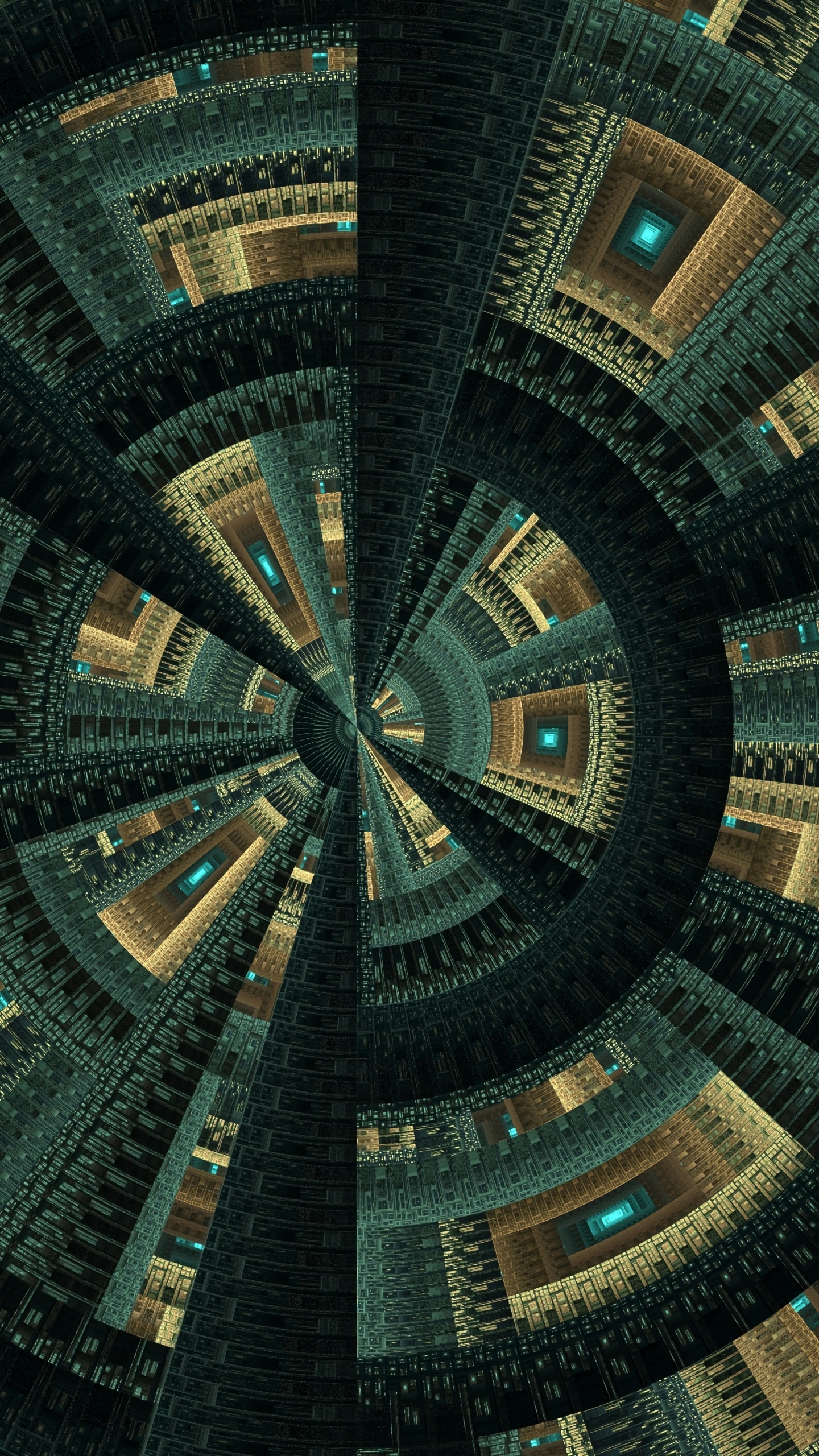 Black and Brown Round Ceiling. Wallpaper in 1440x2560 Resolution