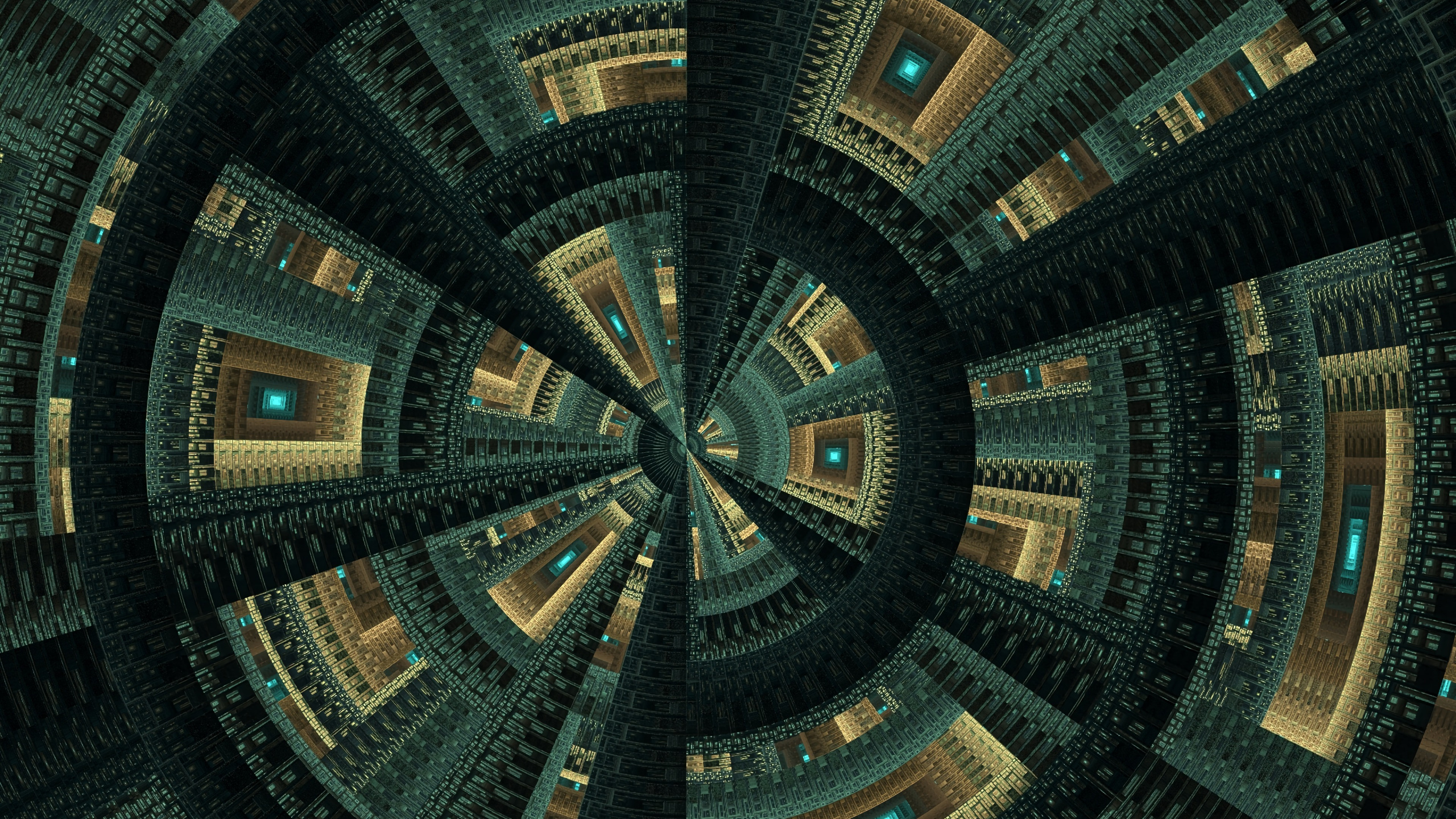 Black and Brown Round Ceiling. Wallpaper in 2560x1440 Resolution