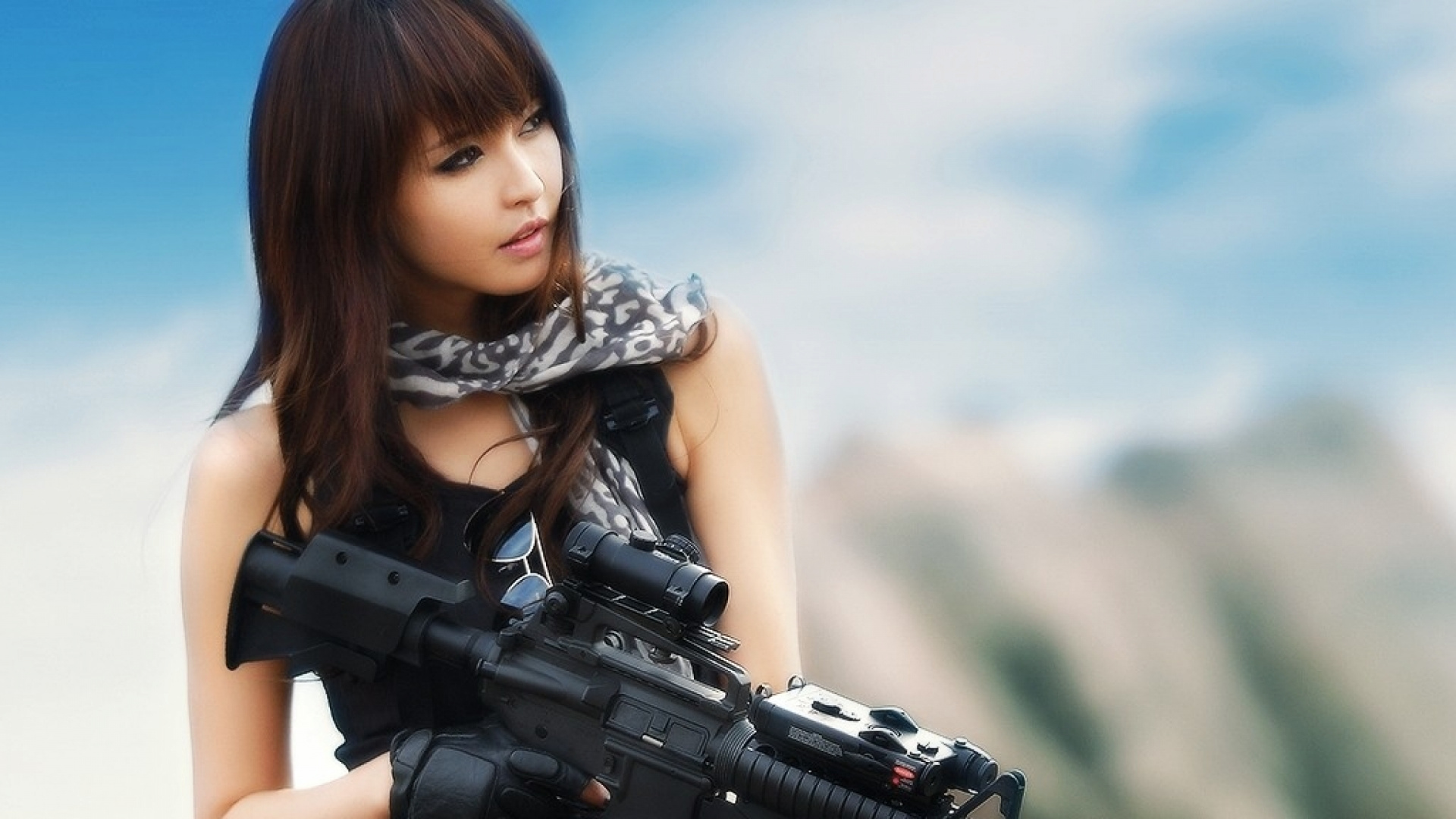 Pistolet, Les Filles Avec Des Flingues, Airsoft Gun, Soldat, Airsoft. Wallpaper in 1920x1080 Resolution