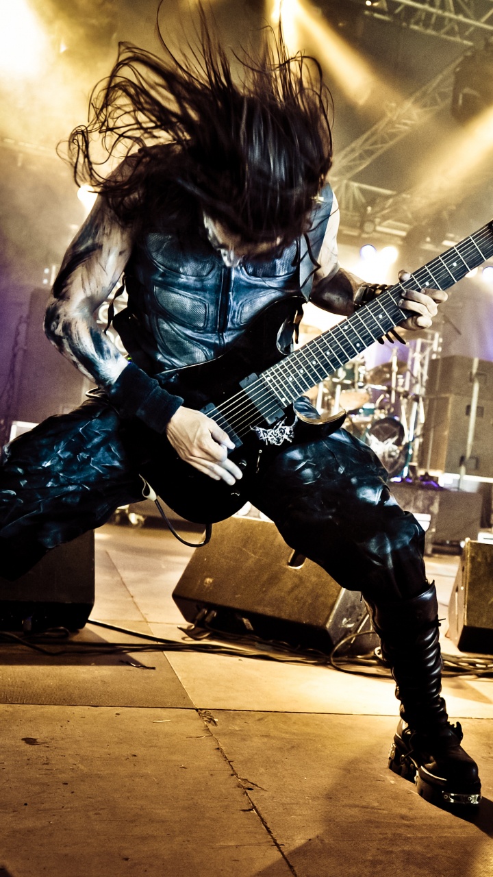 Heavy Metal, Black Metal, Guitarra, Concierto, Rendimiento. Wallpaper in 720x1280 Resolution