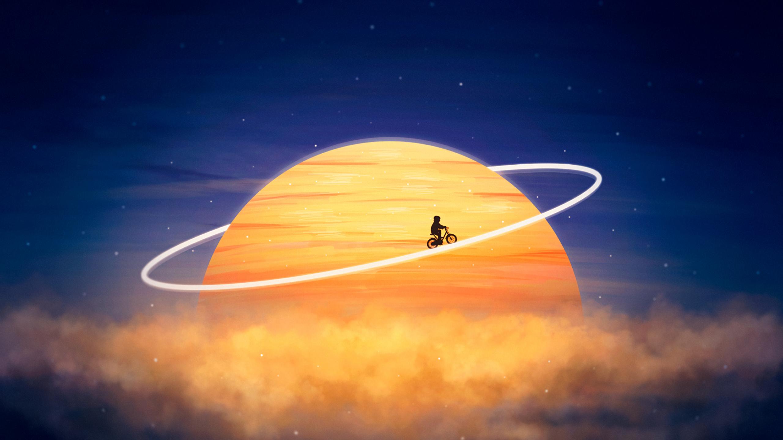 Braunes Und Schwarzes Surfbrett Auf Gewässer. Wallpaper in 2560x1440 Resolution