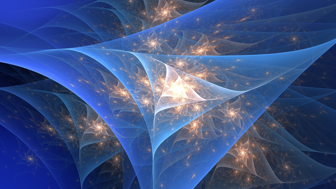 Blue and White Light in The Forest. Wallpaper in 1366x768 Resolution