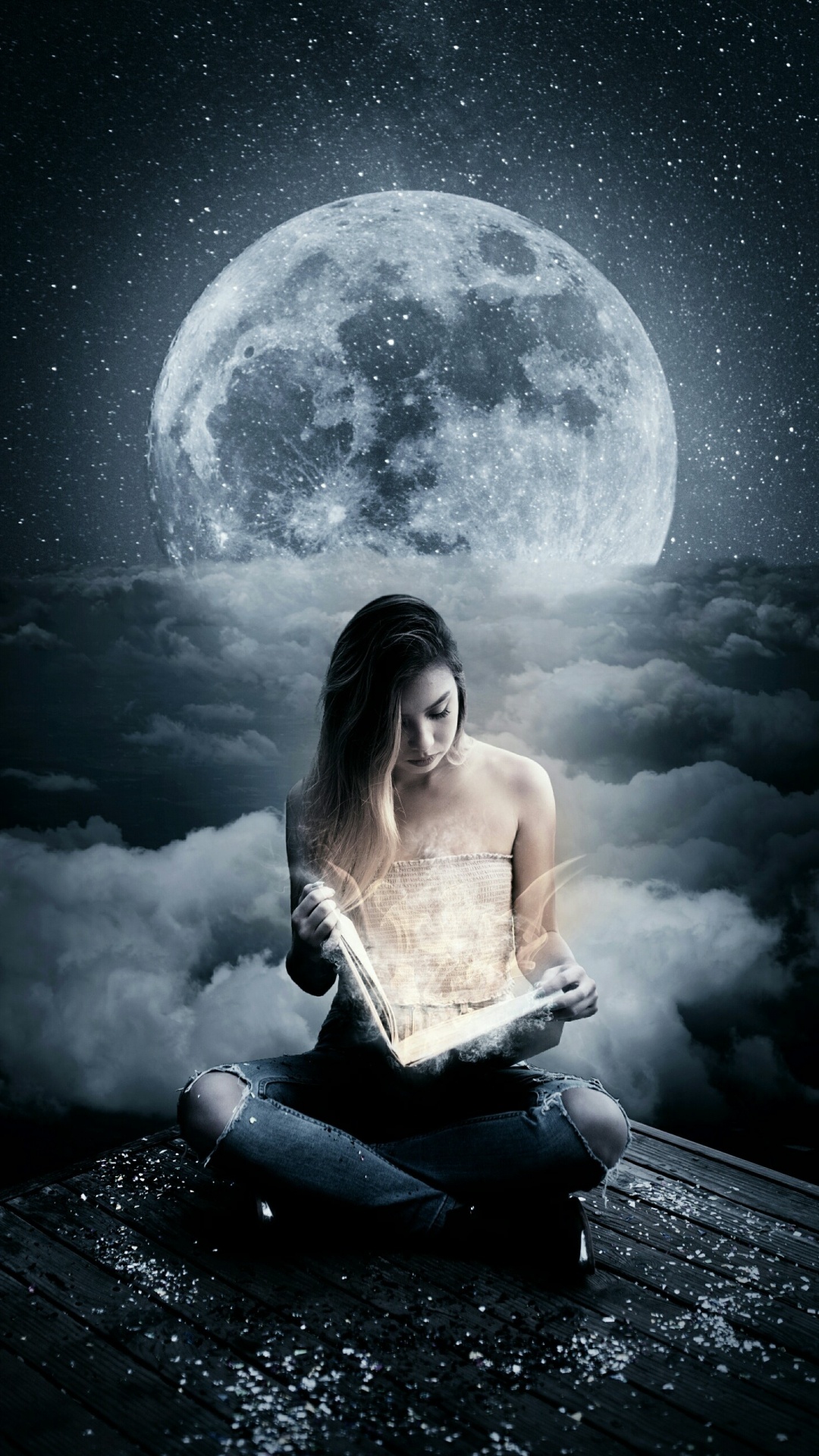 Youtube上的, 气氛, 月亮, 光, 人们在自然界 壁纸 1080x1920 允许