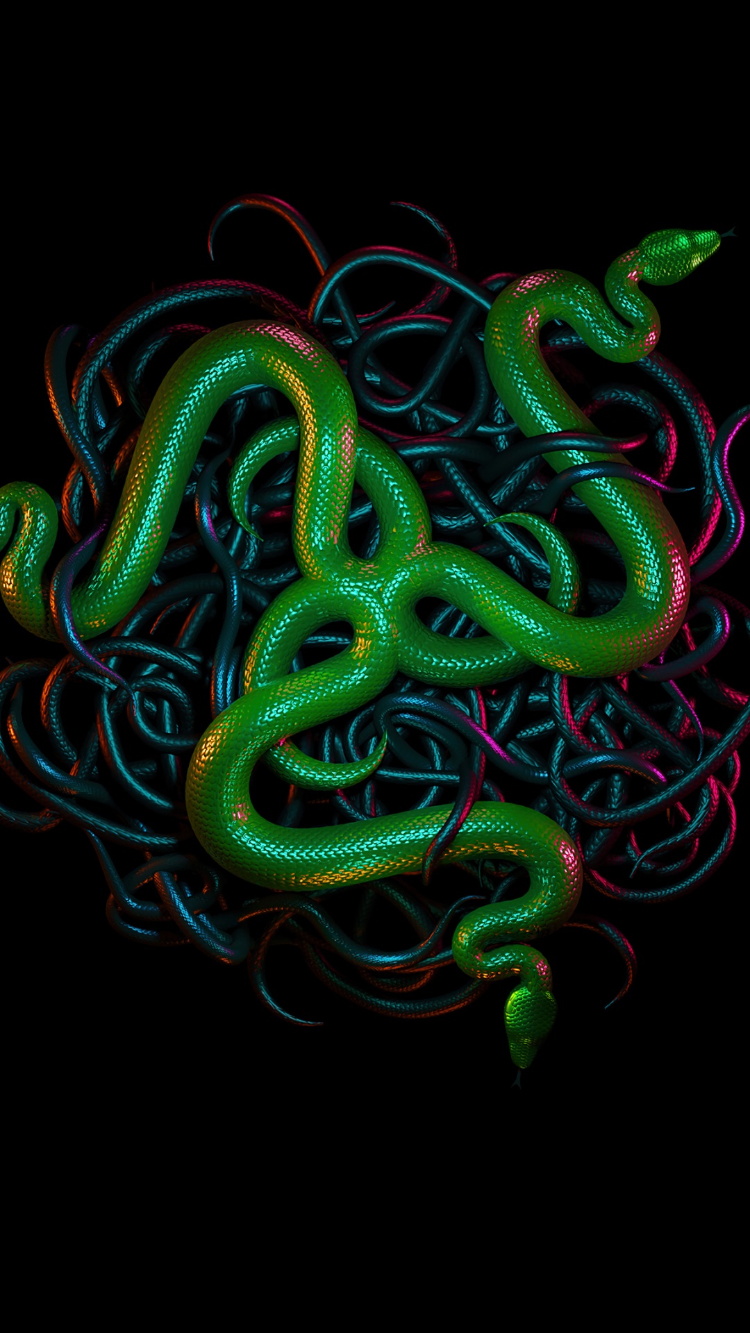 Razer, Logo, Art, Gaz, Obscurité. Wallpaper in 1080x1920 Resolution