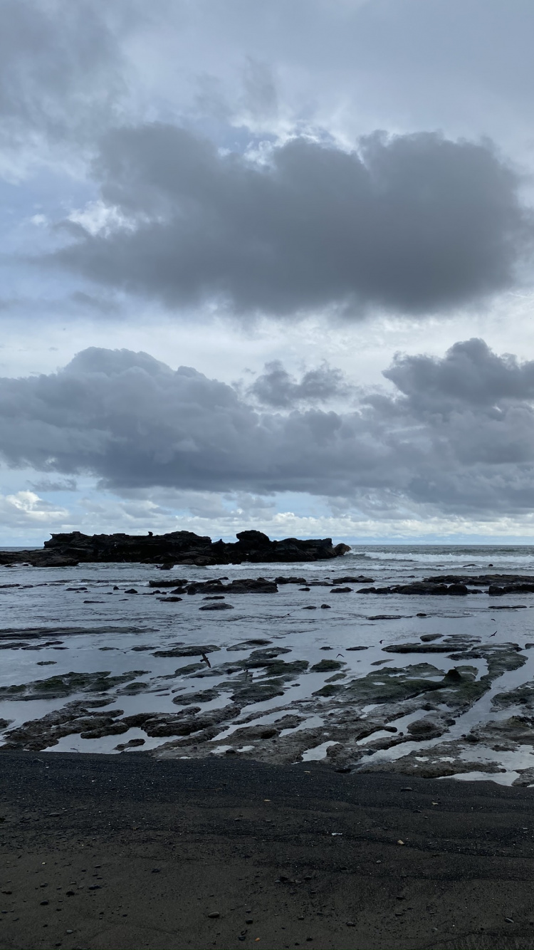 Meer, Wasser, Wattenmeer, Flut, Cloud. Wallpaper in 750x1334 Resolution