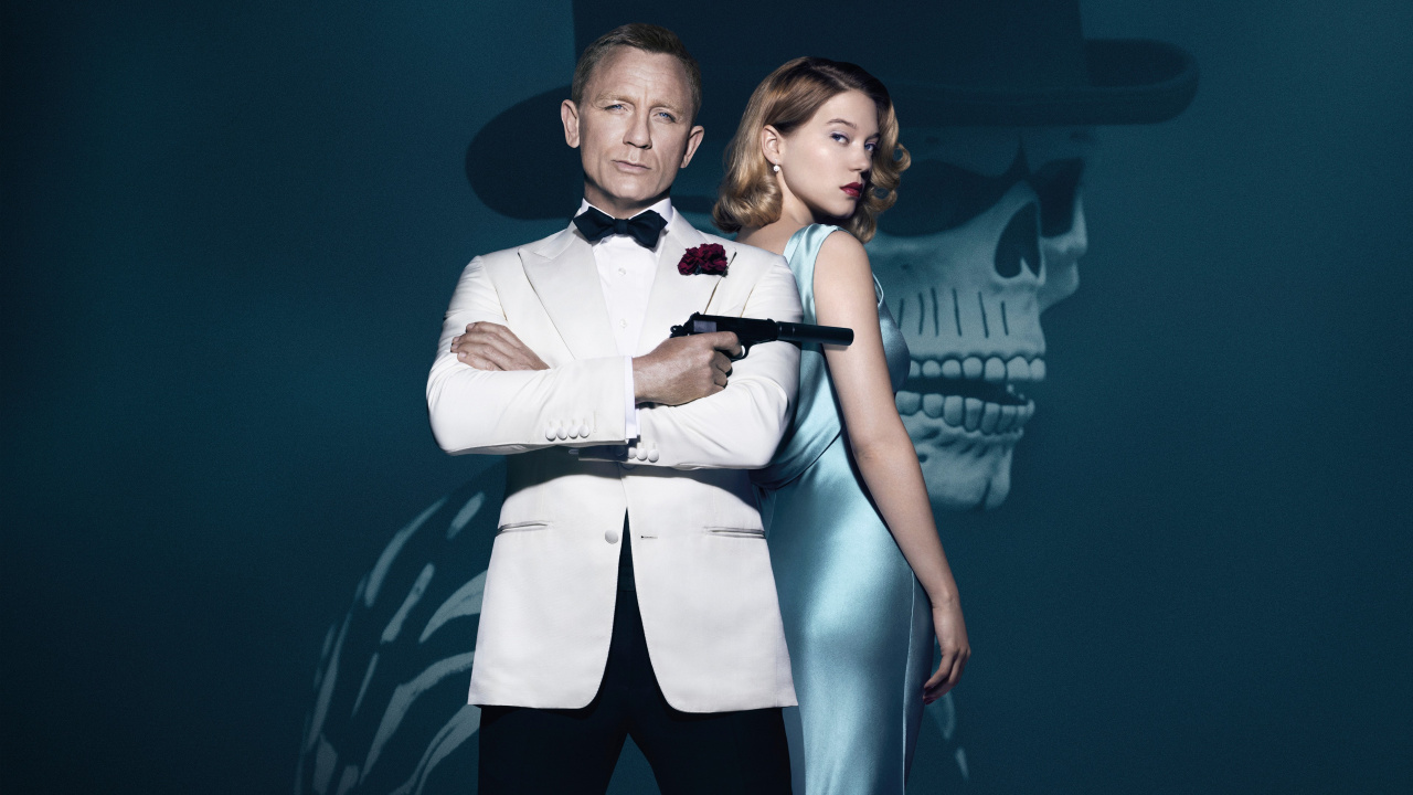 James Bond Spectre, Daniel Craig, la Seydoux, Spectre, no Time to Die. Wallpaper in 1280x720 Resolution