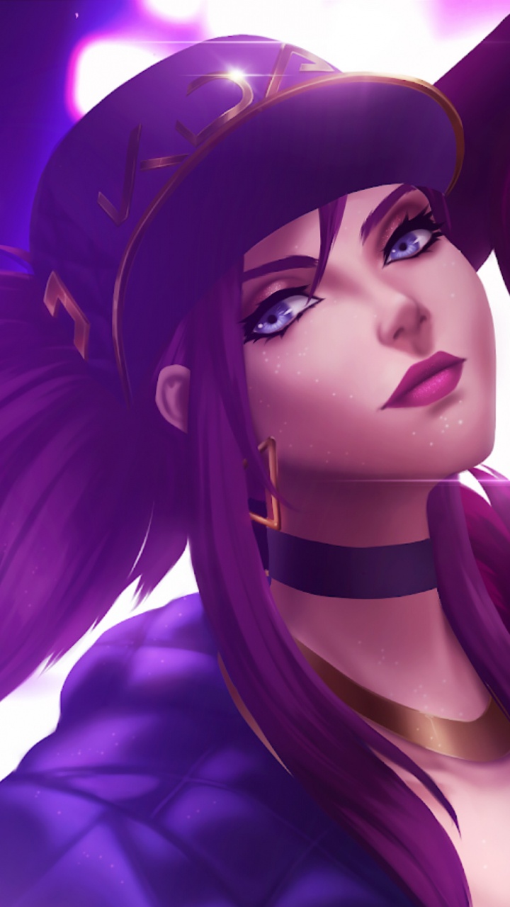 League of Legends, Fan Art, Violet, Anime, Purple. Wallpaper in 720x1280 Resolution
