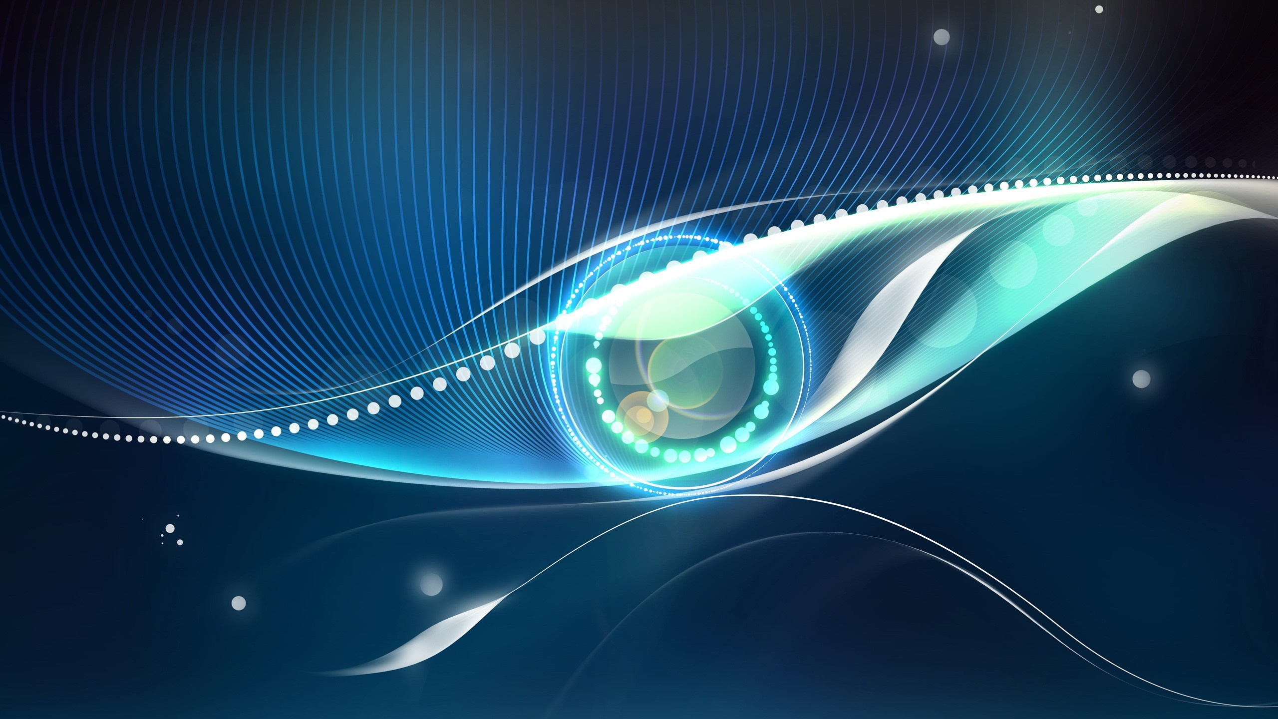 Peinture Abstraite Bleue et Blanche. Wallpaper in 2560x1440 Resolution