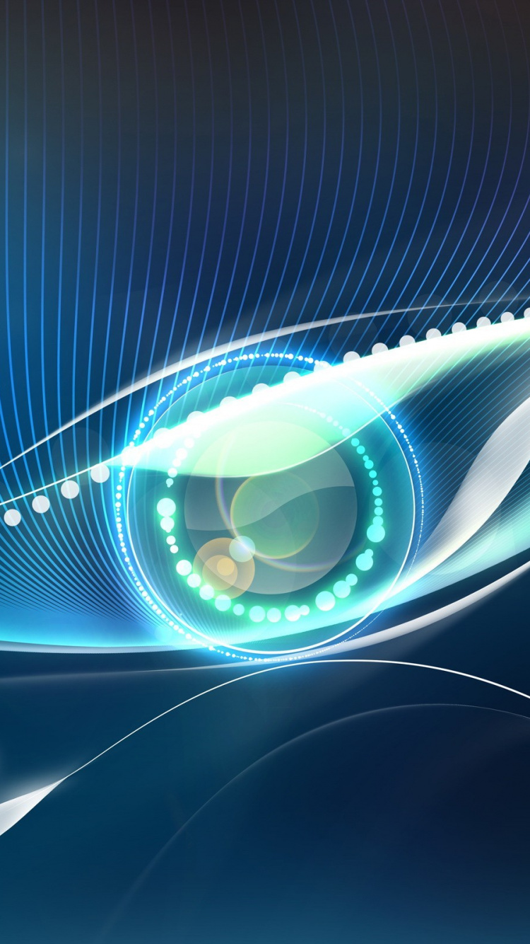 Peinture Abstraite Bleue et Blanche. Wallpaper in 750x1334 Resolution