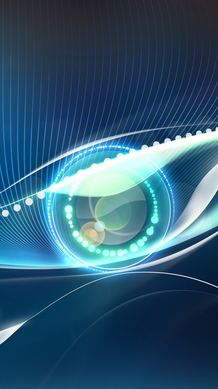 Pintura Abstracta Azul y Blanca. Wallpaper in 720x1280 Resolution