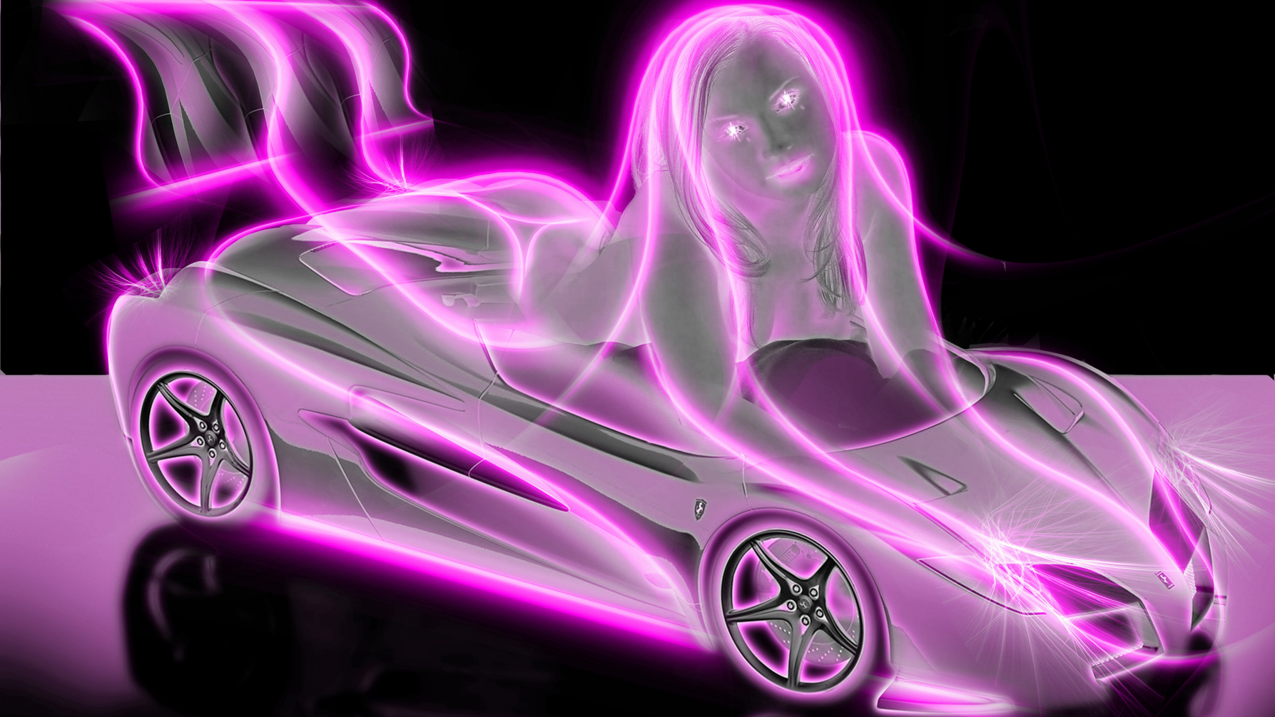 道奇, 紫色的, 紫罗兰色, 的车城, 超级跑车 壁纸 2560x1440 允许