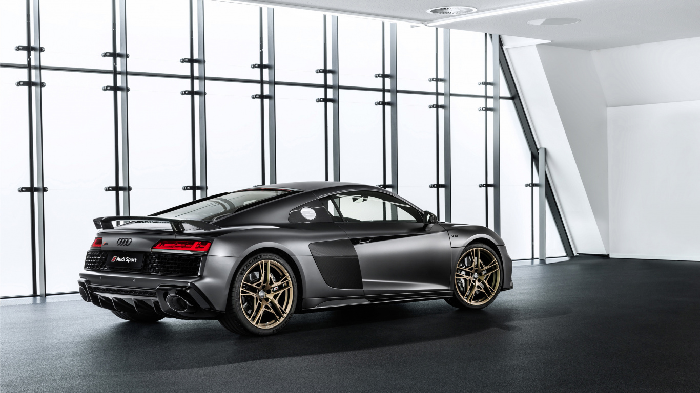 Schwarzer Porsche 911 in Einem Zimmer Geparkt. Wallpaper in 1366x768 Resolution