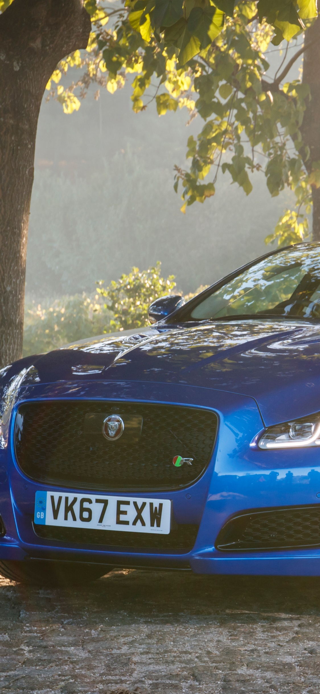 Blaues Bmw m 3 Coupe, Das Tagsüber Auf Grauem Betonpflaster Geparkt Ist. Wallpaper in 1125x2436 Resolution