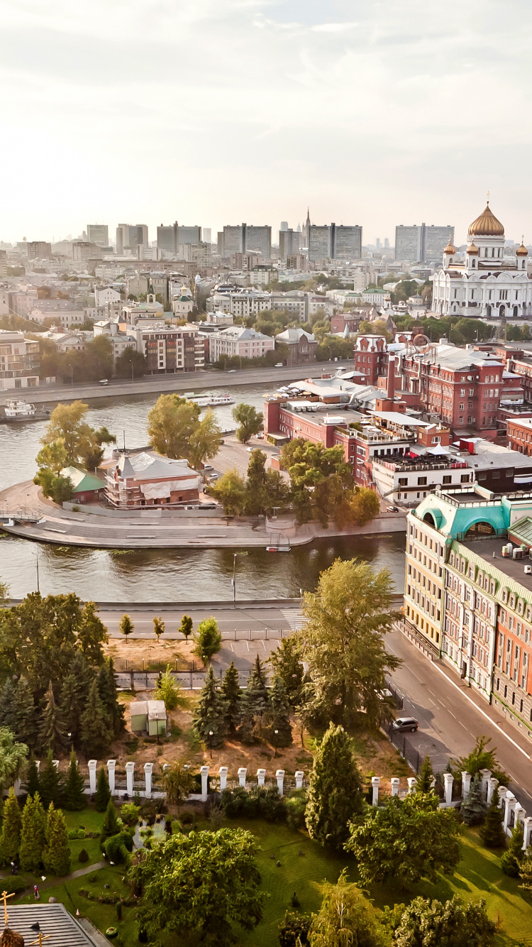 Aerial View of City Buildings During Daytime. Wallpaper in 750x1334 Resolution
