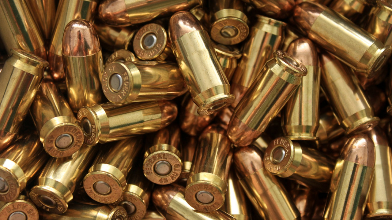 Ammunition, Metal, Bullet, Brass, Gun Accessory. Wallpaper in 1280x720 Resolution