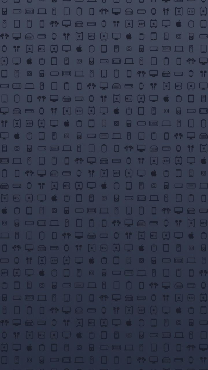 Pattern, Apples, Ios, Purple, Electric Blue. Wallpaper in 720x1280 Resolution